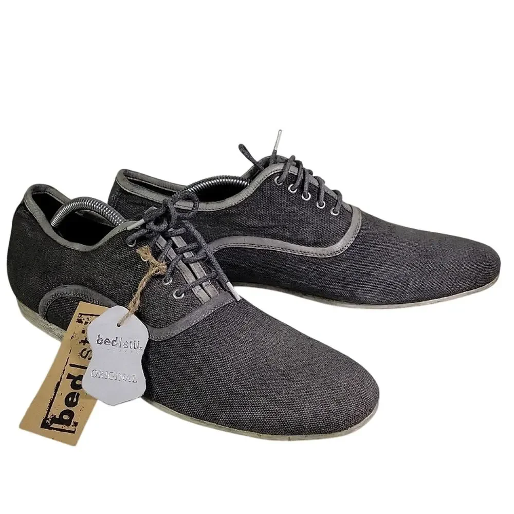 Bed Stu Cosburn Grey Lace Up Oxford Dress Shoes Mens Size 12 NWT